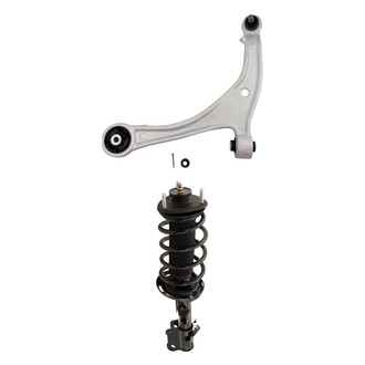 TRQ® - Front Driver Side Strut and Control Arm Kit