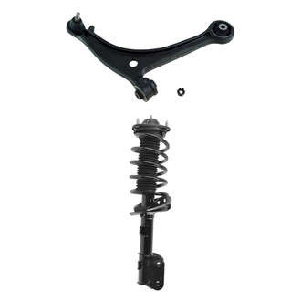TRQ® - Front Passenger Side Strut and Control Arm Kit