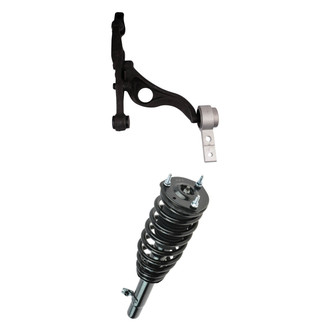 TRQ® - Front Passenger Side Strut and Control Arm Kit