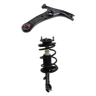 TRQ® - Front Passenger Side Strut and Control Arm Kit
