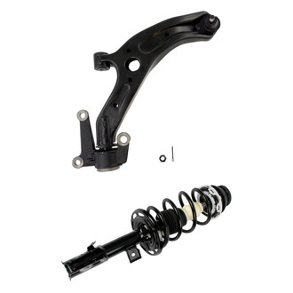 TRQ® - Front Passenger Side Strut and Control Arm Kit
