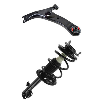TRQ® - Front Driver Side Strut and Control Arm Kit