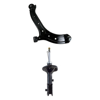 TRQ® - Front Driver Side Strut and Control Arm Kit