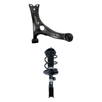 TRQ® - Front Driver Side Strut and Control Arm Kit