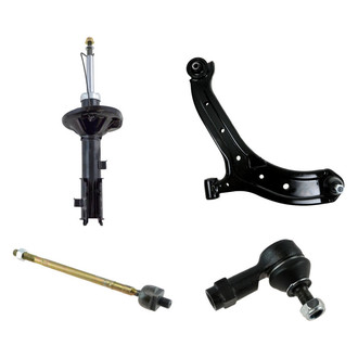 TRQ® - Front Driver Side Strut with Control Arm and Tie Rod End Kit