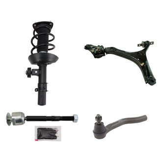 TRQ® - Front Complete Strut Assembly with Control Arm and Tie Rod End Kit