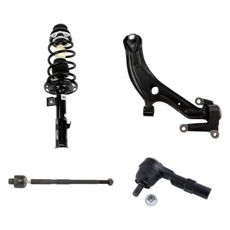 TRQ® - Front Driver Side Strut with Control Arm and Tie Rod End Kit