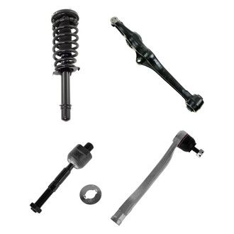 TRQ® - Front Driver Side Complete Strut Assembly with Control Arm and Tie Rod End Kit