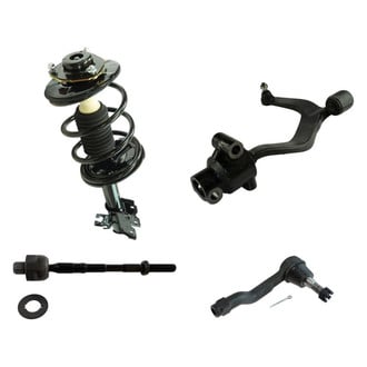 TRQ® - Front Driver Side Complete Strut Assembly with Control Arm and Tie Rod End Kit