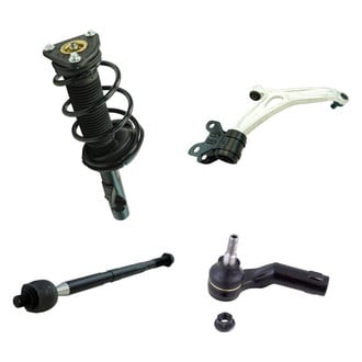 TRQ® - Front Driver Side Complete Strut Assembly with Control Arm and Tie Rod End Kit