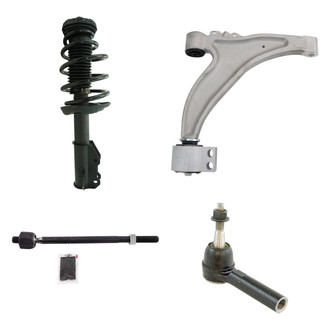 TRQ® - Front Complete Strut Assembly with Control Arm and Tie Rod End Kit
