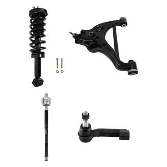 TRQ® - Shock Absorber with Control Arm and Tie Rod End Kit