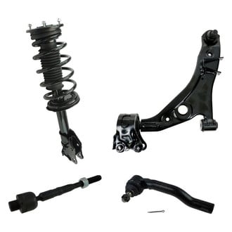 TRQ® - Front Driver Side Complete Strut Assembly with Control Arm and Tie Rod End Kit