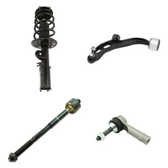 TRQ® - Front Driver Side Complete Strut Assembly with Control Arm and Tie Rod End Kit