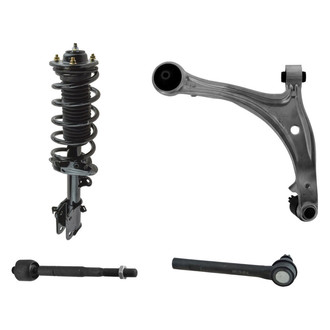 TRQ® - Front Driver Side Complete Strut Assembly with Control Arm and Tie Rod End Kit