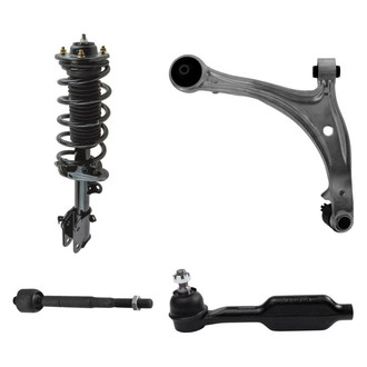 TRQ® - Front Driver Side Complete Strut Assembly with Control Arm and Tie Rod End Kit