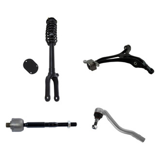 TRQ® - Shock Absorber with Control Arm and Tie Rod End Kit