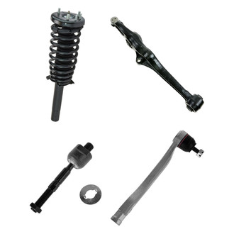 TRQ® - Shock Absorber with Control Arm and Tie Rod End Kit