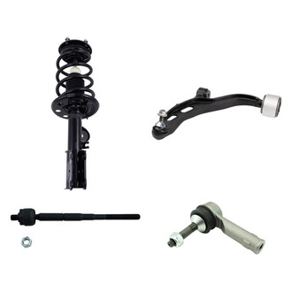 TRQ® - Front Driver Side Complete Strut Assembly with Control Arm and Tie Rod End Kit