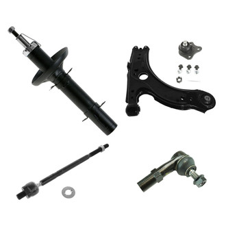TRQ® - Front Driver Side Strut with Control Arm and Tie Rod End Kit