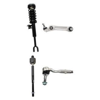TRQ® - Front Driver Side Complete Strut Assembly with Control Arm and Tie Rod End Kit