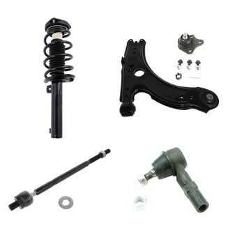 TRQ® - Front Driver Side Complete Strut Assembly with Control Arm and Tie Rod End Kit