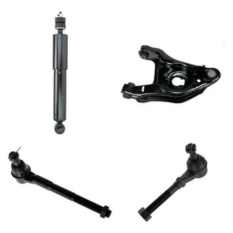 TRQ® - Front Shock Absorber with Control Arm and Tie Rod End Kit