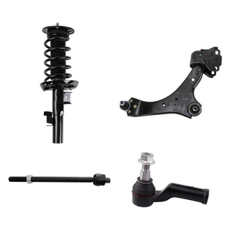 TRQ® - Front Complete Strut Assembly with Control Arm and Tie Rod End Kit