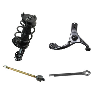 TRQ® - Front Driver Side Complete Strut Assembly with Control Arm and Tie Rod End Kit