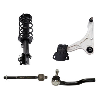 TRQ® - Front Driver Side Strut with Control Arm and Tie Rod End Kit