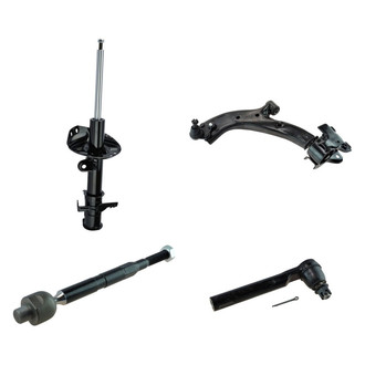 TRQ® - Front Driver Side Strut with Control Arm and Tie Rod End Kit