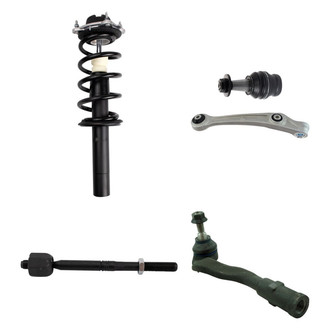 TRQ® - Front Driver Side Complete Strut Assembly with Control Arm and Tie Rod End Kit