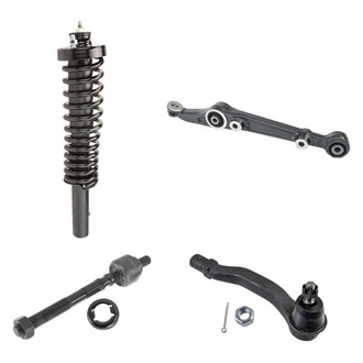 TRQ® - Front Driver Side Complete Strut Assembly with Control Arm and Tie Rod End Kit