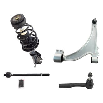 TRQ® - Front Driver Side Complete Strut Assembly with Control Arm and Tie Rod End Kit