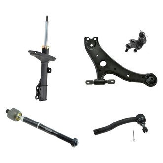 TRQ® - Front Driver Side Strut with Control Arm and Tie Rod End Kit