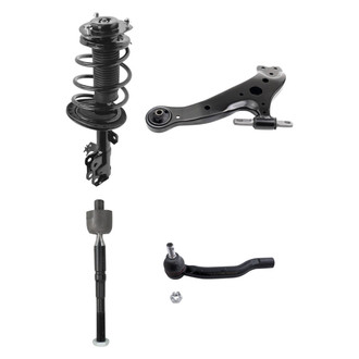 TRQ® - Front Driver Side Complete Strut Assembly with Control Arm and Tie Rod End Kit