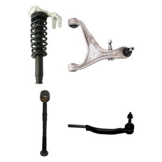 TRQ® - Front Driver Side Complete Strut Assembly with Control Arm and Tie Rod End Kit
