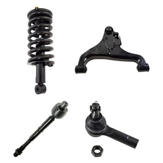 TRQ® - Front Driver Side Complete Strut Assembly with Control Arm and Tie Rod End Kit