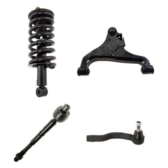 TRQ® - Front Driver Side Complete Strut Assembly with Control Arm and Tie Rod End Kit