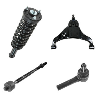 TRQ® - Front Driver Side Complete Strut Assembly with Control Arm and Tie Rod End Kit