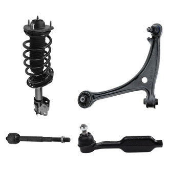 TRQ® - Front Driver Side Complete Strut Assembly with Control Arm and Tie Rod End Kit