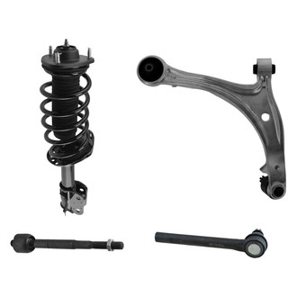 TRQ® - Front Driver Side Complete Strut Assembly with Control Arm and Tie Rod End Kit