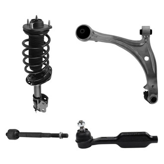 TRQ® - Front Driver Side Complete Strut Assembly with Control Arm and Tie Rod End Kit