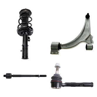 TRQ® - Front Driver Side Strut with Control Arm and Tie Rod End Kit