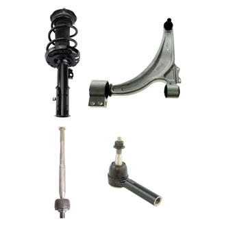 TRQ® - Front Driver Side Strut with Control Arm and Tie Rod End Kit