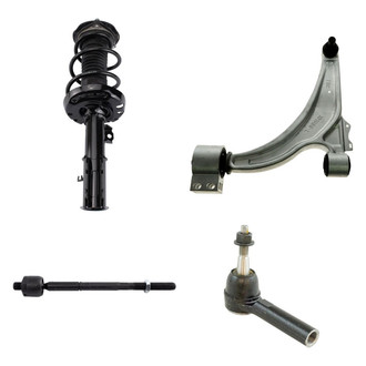 TRQ® - Front Driver Side Strut with Control Arm and Tie Rod End Kit
