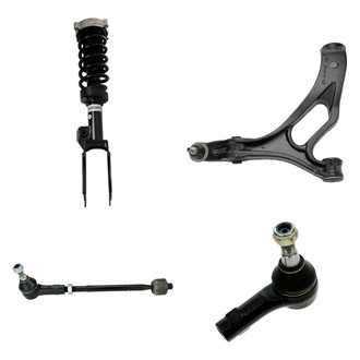TRQ® - Front Driver Side Complete Strut Assembly with Control Arm and Tie Rod End Kit