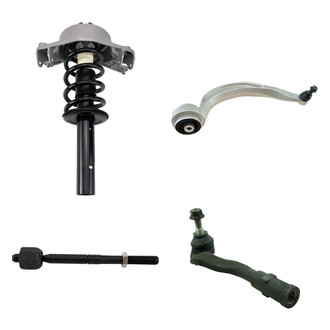TRQ® - Front Driver Side Strut with Control Arm and Tie Rod End Kit