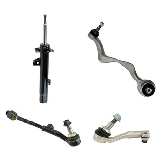 TRQ® - Front Driver Side Strut with Control Arm and Tie Rod End Kit