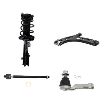 TRQ® - Front Driver Side Strut with Control Arm and Tie Rod End Kit